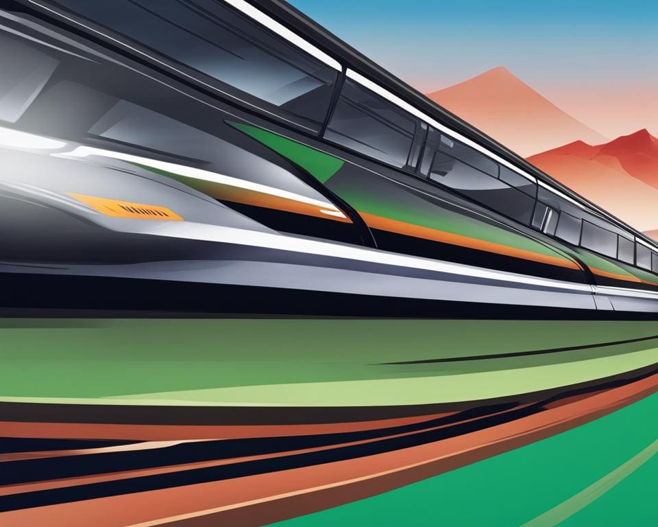 gemiddelde snelheid intercity trein