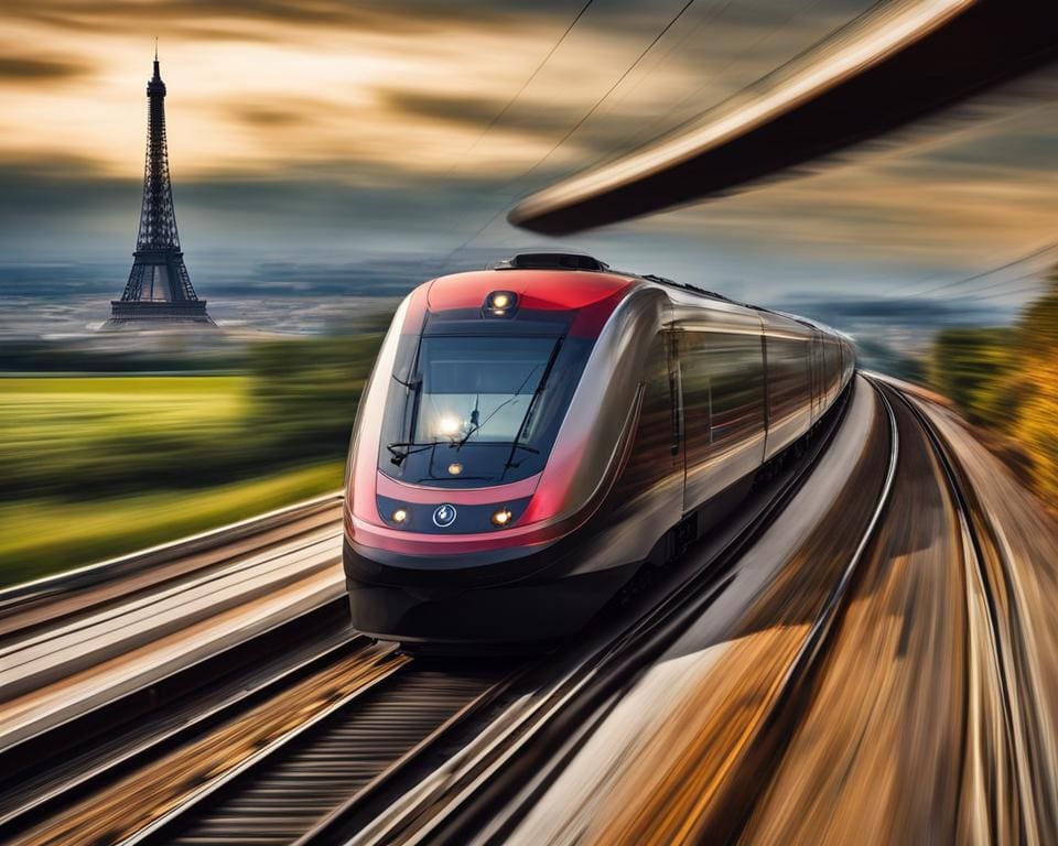 hoe snel gaat de trein naar parijs