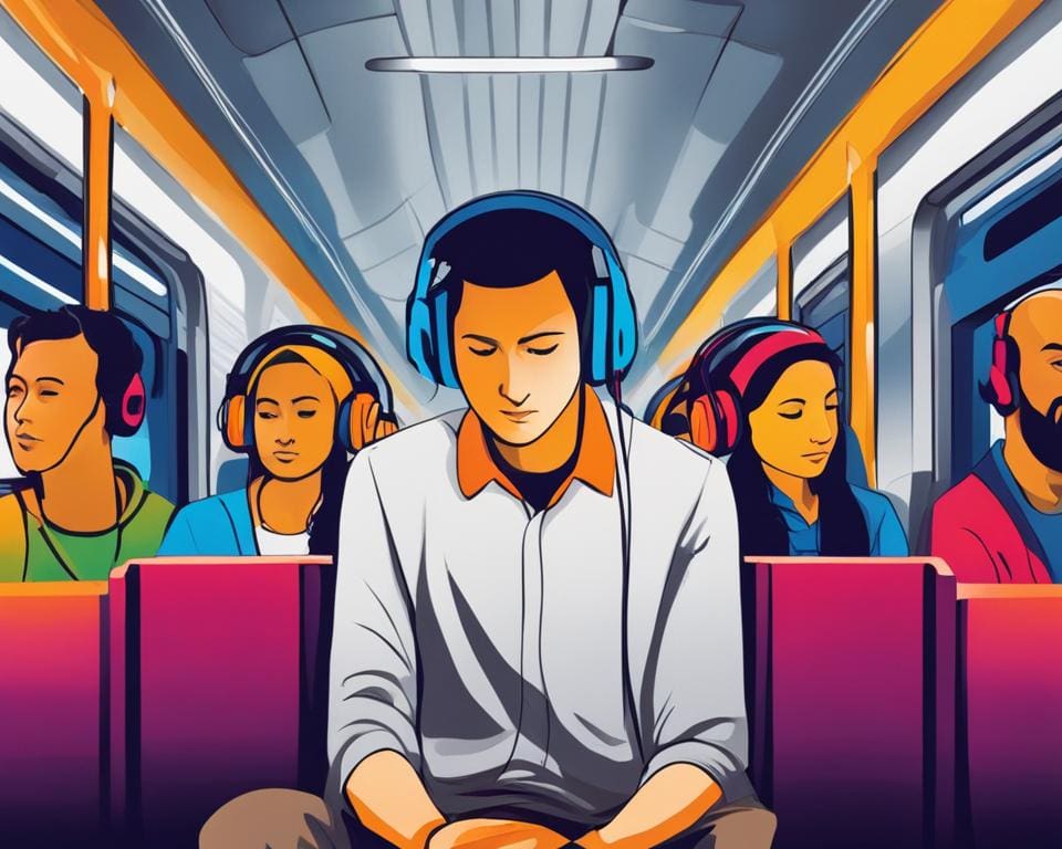 wat luisteren mensen in de trein