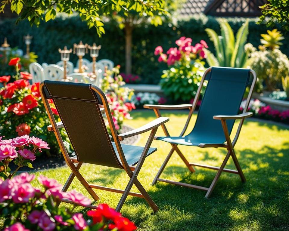 Opklapbare tuinstoelen: Comfortabel in de tuin en makkelijk opbergen